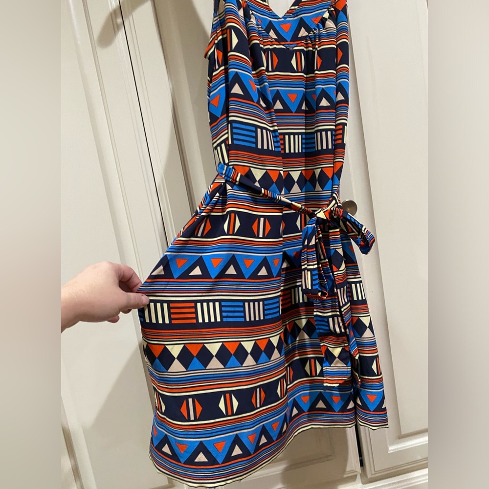 Marc by Marc Jacobs gorgeous blue, red and white silk dress - Picture 10 of 13